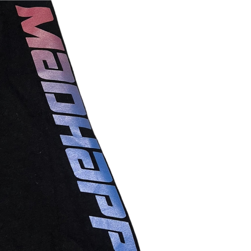 MADHAPPY Black Graphic Ombré Biker Cycling Shorts - Picture 5 of 5